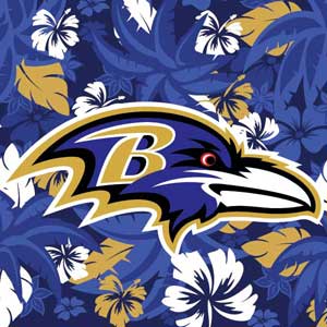 NFL Baltimore Ravens Tropical Print Moto E5 Play Skin